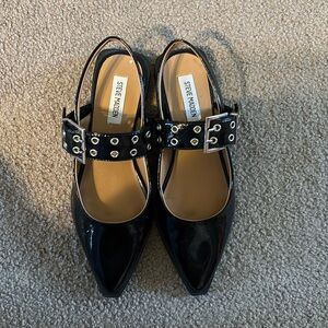Steve Madden sling back buckle flats